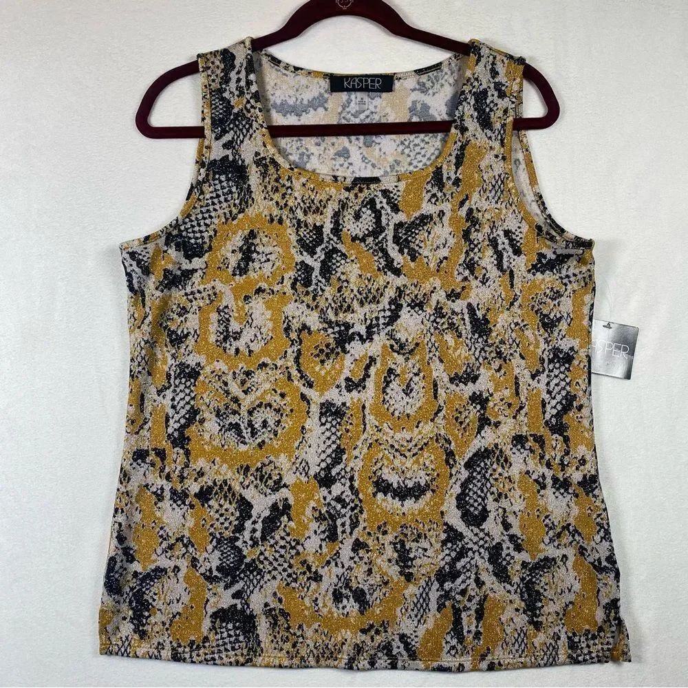Kasper New With Tags Geo Design Tank Size Medium